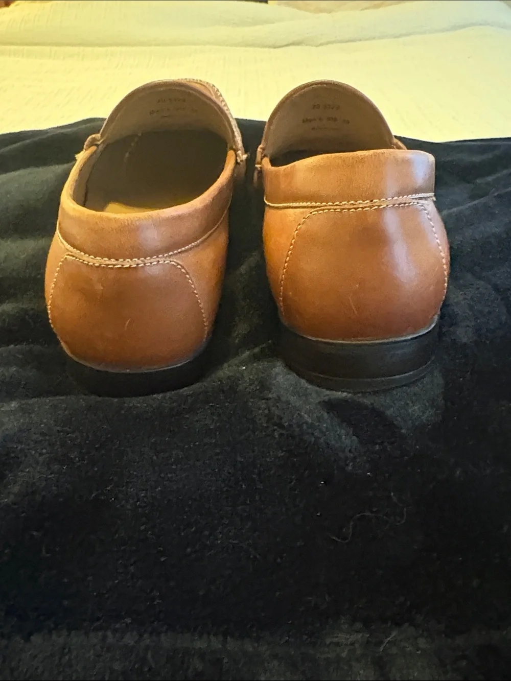 Johnston & Murphy Cognac Leather Tassel Loafers
